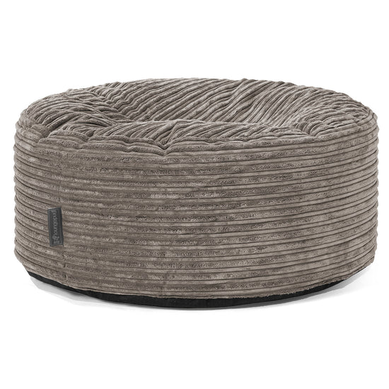 Sitzhocker Pouf - Cord Schiefergrau 01
