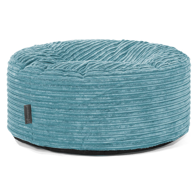Sitzhocker Pouf - Cord Türkis 01