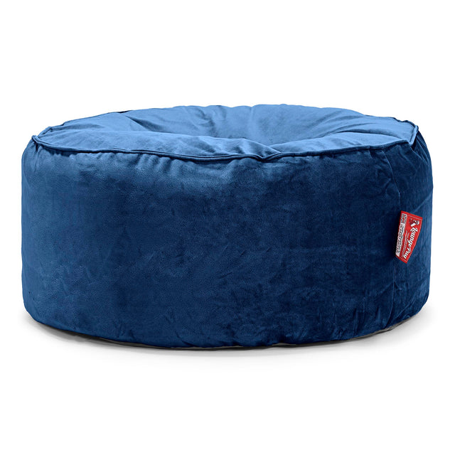 Sitzhocker Pouf - Samt Marineblau 01