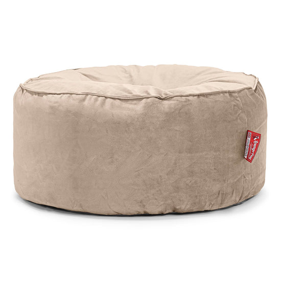 Sitzhocker Pouf - Samt Nerzfarben 01