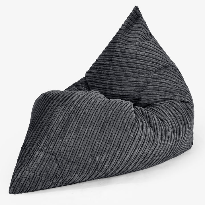 Sitzsack Kinder XL 2-14 jahren - Cord Schwarz 02