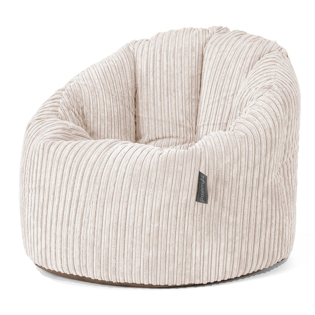 Sitzsack Kuschel Lounge Sessel - Cord Creme 01