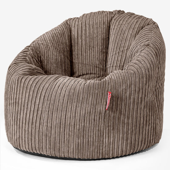 Sitzsack Kuschel Lounge Sessel - Cord Mocca 01