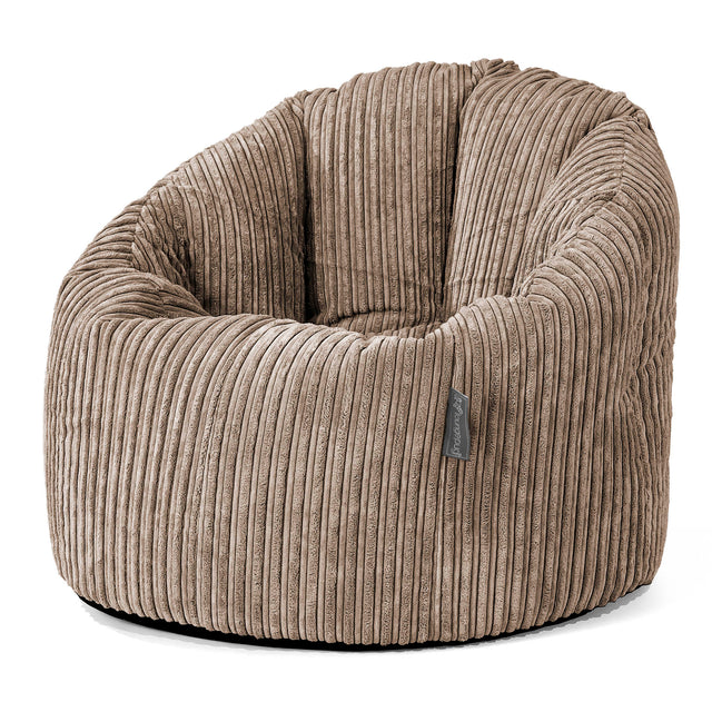 Sitzsack Kuschel Lounge Sessel - Cord Mocca 01