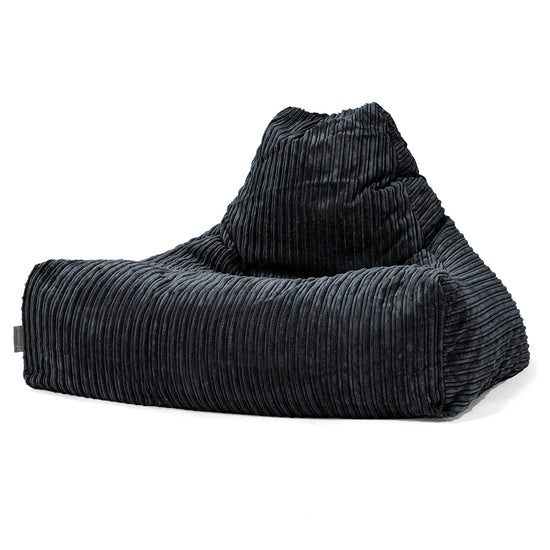 Sitzsack Lounge Sessel - Cord Schwarz 01