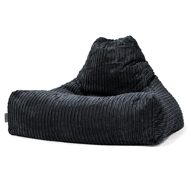 Sitzsack Lounge Sessel - Cord Schwarz 01