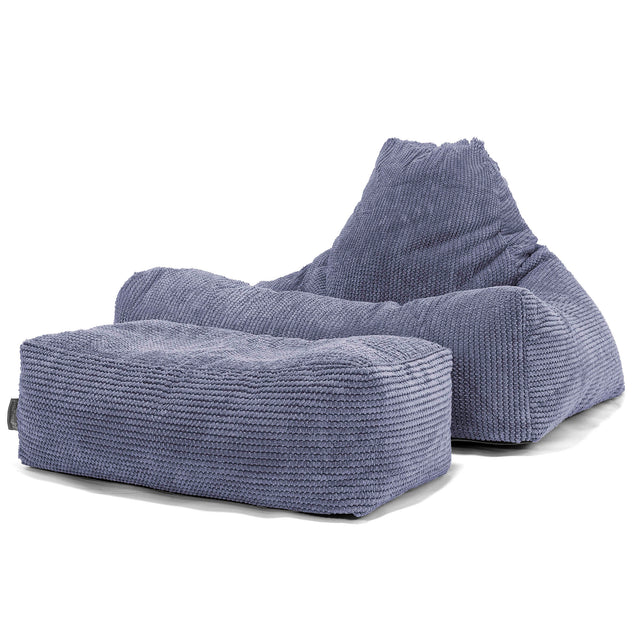 Sitzsack Lounge Sessel - Pom-Pom Lila 02