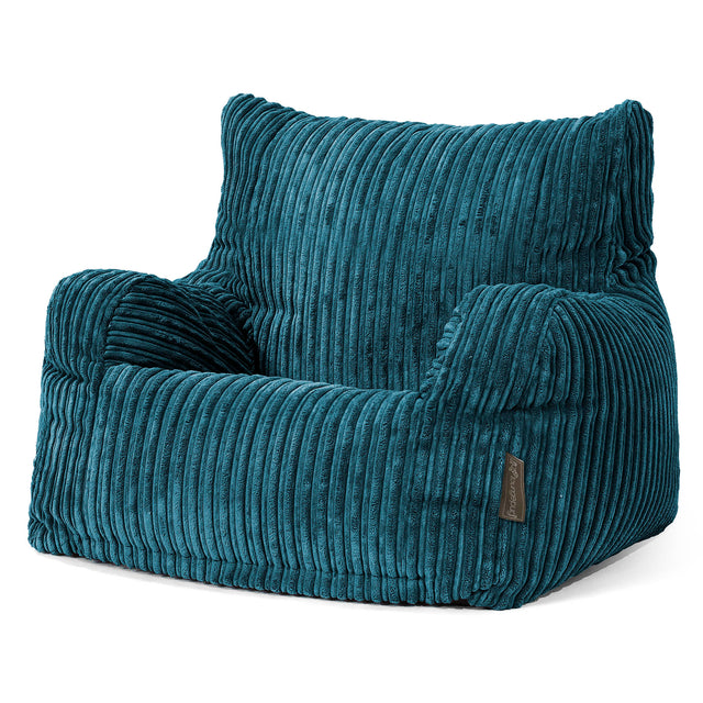 Josephine Sitzsack Ohrensessel - Cord Blaugrün 01