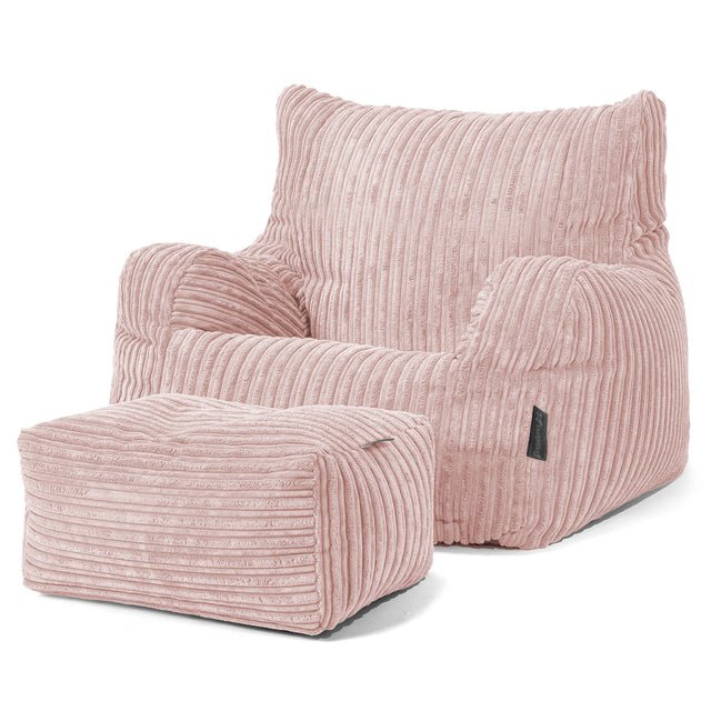 Josephine Sitzsack Ohrensessel - Cord Rosa 02