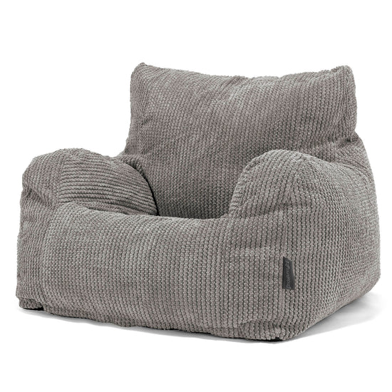 Sitzsack Ohrensessel - Pom-Pom Anthrazit 01
