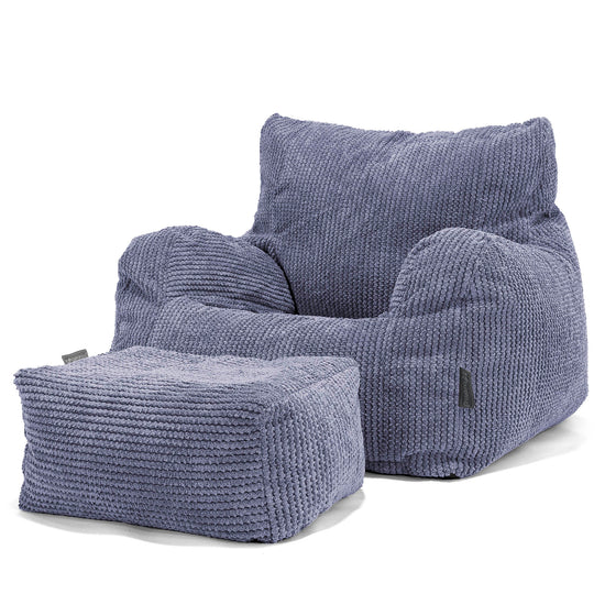 Sitzsack Ohrensessel - Pom-Pom Lila 02