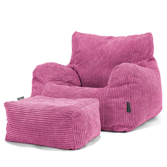 Sitzsack Ohrensessel - Pom-Pom Pink 02