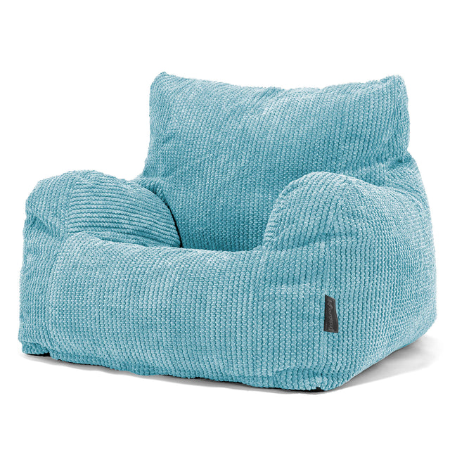Sitzsack Ohrensessel - Pom-Pom Türkis 01