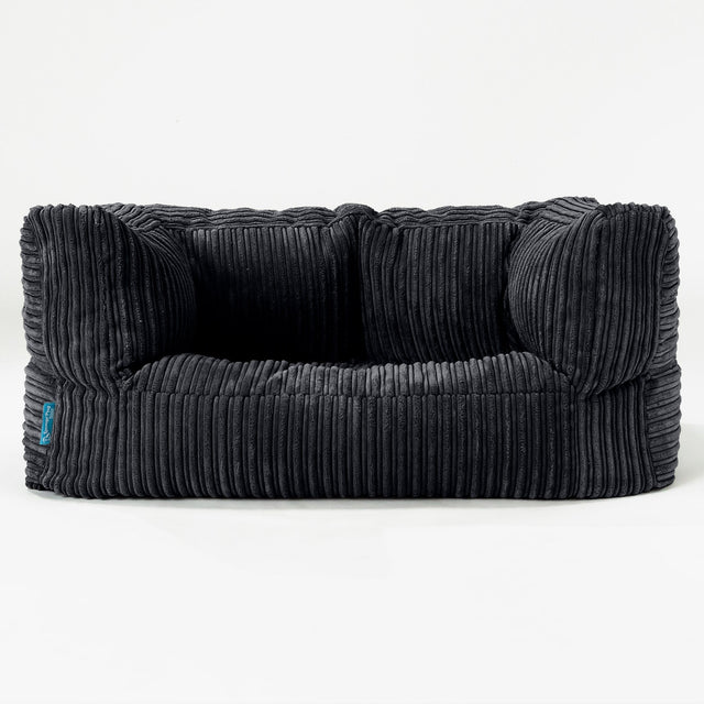 Kindersofa Albert 2-6 jahren - Cord Schwarz_01