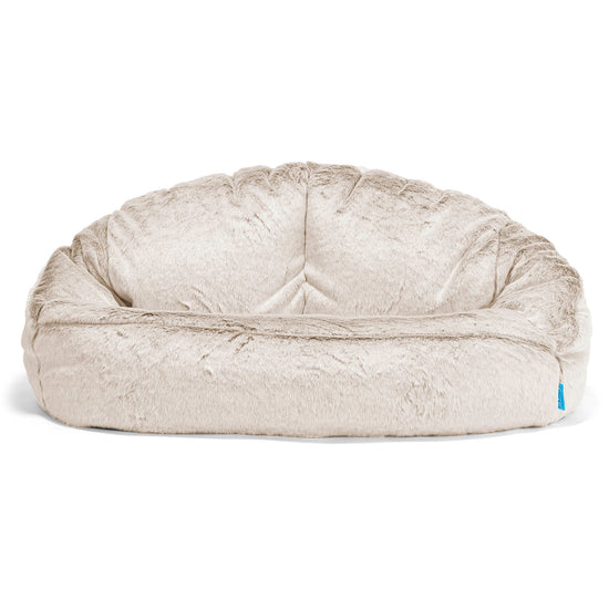 Kindersofa Bubble 2-6 jahren - Kaninchen Kunstfell Goldbraun 01