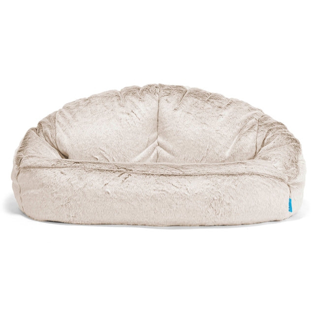 Kindersofa Bubble 2-6 jahren - Kaninchen Kunstfell Goldbraun 01
