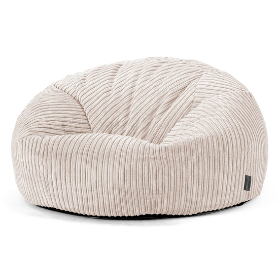Sitzsack Sofa - Cord Elfenbein 01