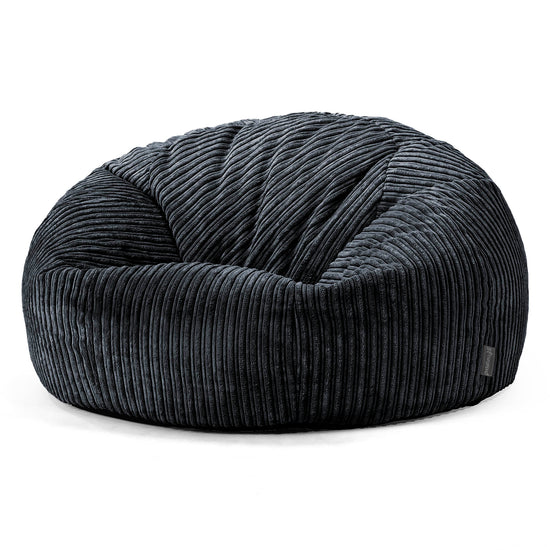 Sitzsack Sofa - Cord Schwarz 01
