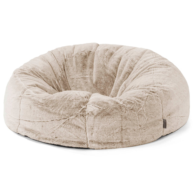 Sitzsack Sofa - Kaninchen Kunstfell Goldbraun 01