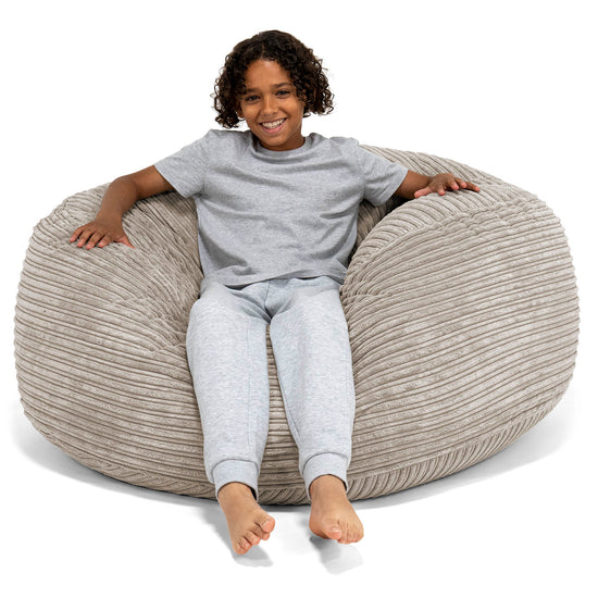 Super Bequemer Riesen Kindersitzsack 6-14 Jahre - Cord Nerzfarben 01