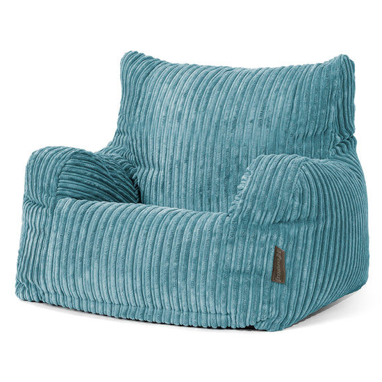 Sitzsack Sessel für Teenager 6-14 Jahre - Cord Türkis 02