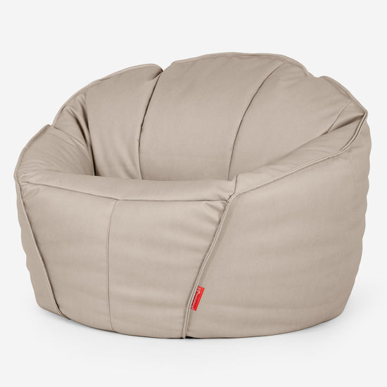 Ultimative Klassischer Gaming Sitzsack - Veganes Leder Elfenbein 01