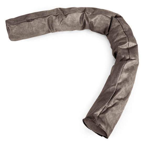 Seitenschläferkissen XXL - Vintage Leder Schiefergrau 01