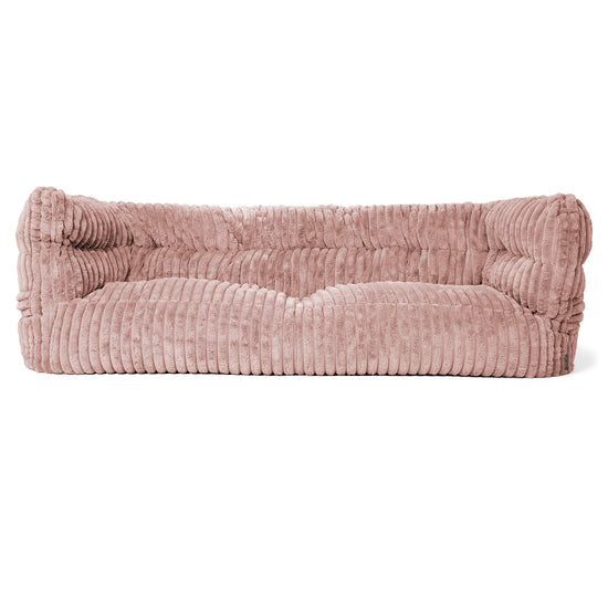 3-Sitzer Louis Sitzsacksofa - Ultra Plüsch Cord Pastellrosa 01