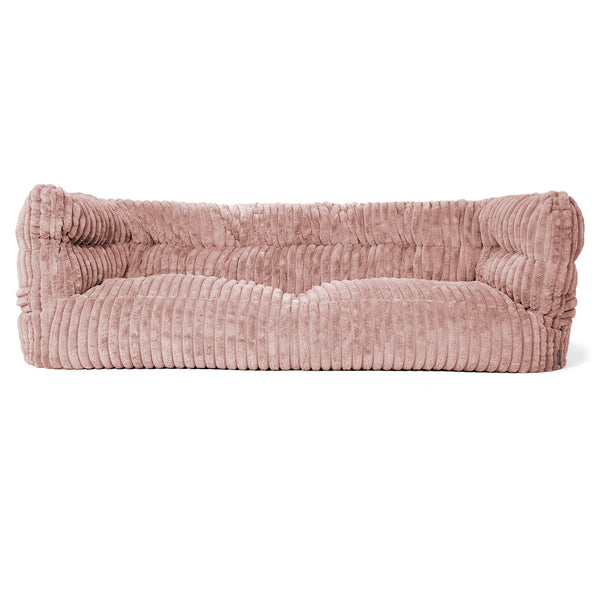 3-Sitzer Louis Sitzsacksofa - Ultra Plüsch Cord Pastellrosa 01