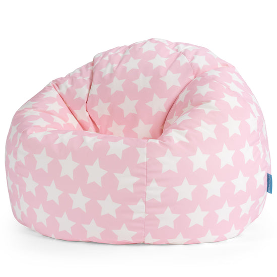 Klassischer Sitzsack Sessel - Druck Pink Star 01