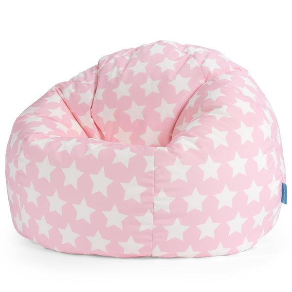 Klassischer Sitzsack Sessel - Druck Pink Star 01