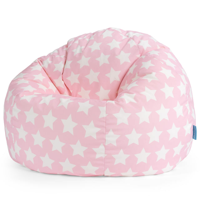 Klassischer Sitzsack Sessel - Druck Pink Star 01