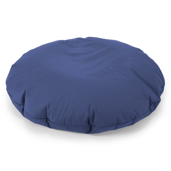 Flexforma Runder Kinder-Sitzsack als Bodenkissen 2-14 Jahre - Pflegeleicht Marineblau 01