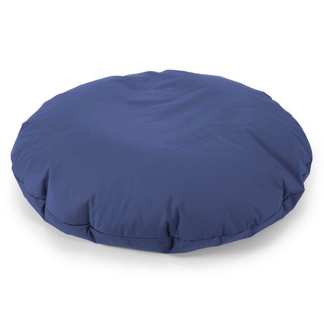 Flexforma Runder Kinder-Sitzsack als Bodenkissen 2-14 Jahre - Pflegeleicht Marineblau 01