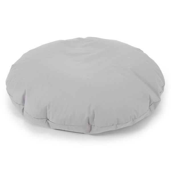 Flexforma Runder Kinder-Sitzsack als Bodenkissen 2-14 Jahre - Pflegeleicht Silber 01