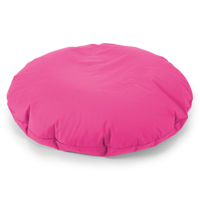 Flexforma Runder Sitzsack als Bodenkissen für Erwachsene - Pflegeleicht Pink 01