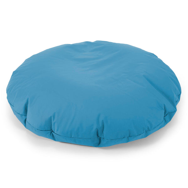 Flexforma Runder Sitzsack als Bodenkissen für Erwachsene - Pflegeleicht Türkisblau 01