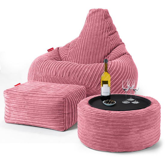 Gaming Sitzsack Sessel - Cord Koralle 03