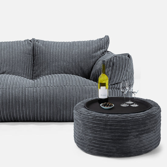 Josephine Sitzsack Sofa - Cord Schiefergrau 03
