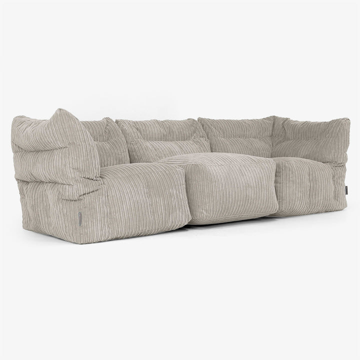 3-Sitzer Modulares Sofa-Set - Cord Nerzfarben 02