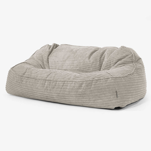 Das Slouchy XXL Sitzsack Sofa - Cord Nadelwaldgrün 01