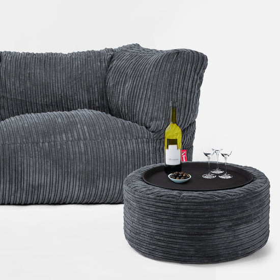 3-Sitzer Albert Sitzsacksofa - Cord Schiefergrau 03