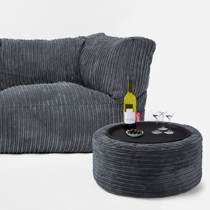 3-Sitzer Albert Sitzsacksofa - Cord Schiefergrau 03