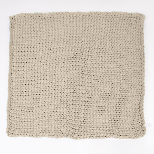 Gewichtsdecke für Erwachsene - Grobgestrickt Nerzfarben