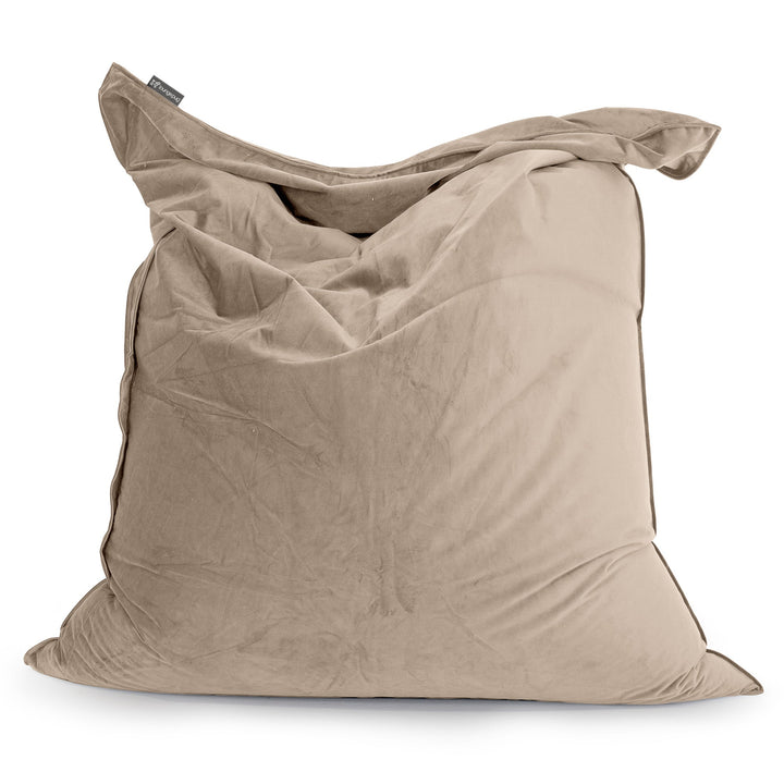 Sitzsack XXL - Samt Nerzfarben 01