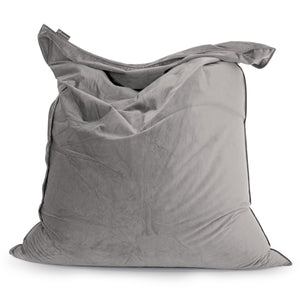 Sitzsack XXL - Samt Silber
