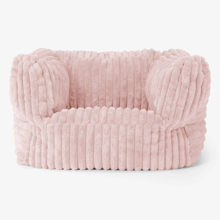 Albert Sitzsack Ohrensessel - Ultra Plüsch Cord Pastellrosa 01