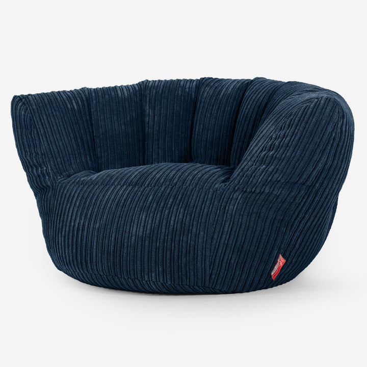 Charles Vintish Sitzsack - Cord Marineblau 01