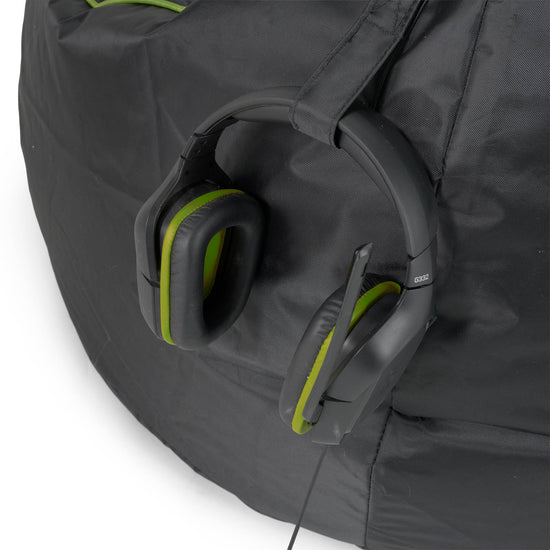 Egg Gaming Sitzsack - Schwarz / Grün 06