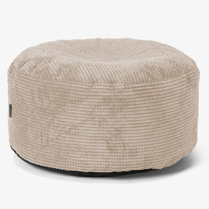Großer runder Fußhocker - Pom-Pom Creme